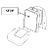 Seat Back (squab) Foam, One seat, Sprite MKIV & Midget MKIII Seat Back (squab) Foam, One seat, Sprite MKIV & Midget MKIII