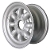 Austin Mini 5X10 minilight wheel by John Brown wheels silver with lugs and caps Austin Mini 5X10 minilight wheel by John Brown wheels silver with lugs and caps