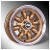 5x10 Minilight Wheel By John Brown Wheels, Gold