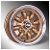 5x10 Minilight Wheel By John Brown Wheels, Gold 5x10 Minilight Wheel By John Brown Wheels, Gold