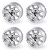 5.5 x 13 VTO Classic 8 Wheel Silver - Set Of 4