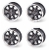 5.5 x 13 VTO Classic 8 Wheel Black - Set Of 4