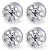 6 x 13 VTO Classic 8 Wheel Silver - Set Of 4 6 x 13 VTO Classic 8 Wheel Silver - Set Of 4