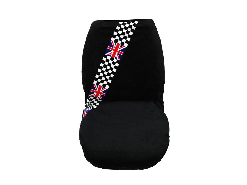 MINI Cooper Union Jack Seat Covers - Classic | Black Gray | Checkered 