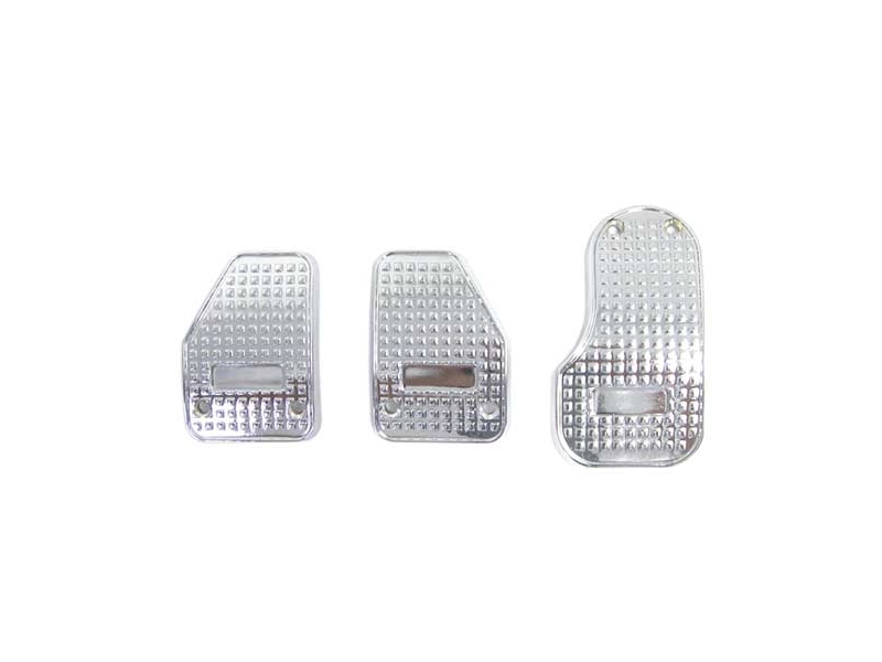 Classic Mini Cooper Aluminum Pedal Pad Set