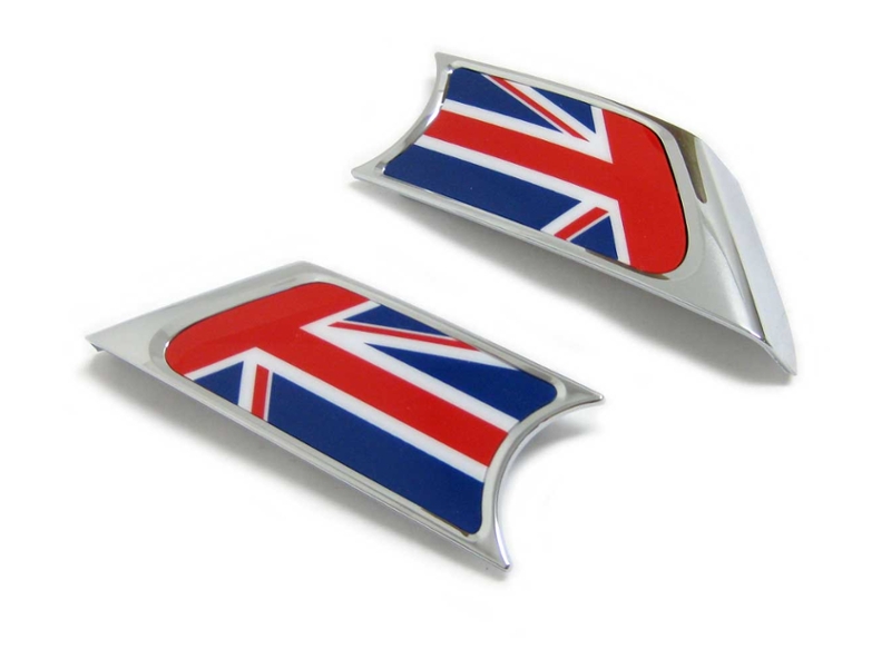 MK2 MINI Cooper/S/ONE R55 R56 R57 R58 R59 Union Jack Chrome Side Lamp  Scuttles