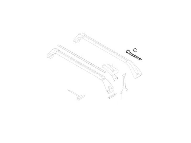 MINI Cooper & S Roof Rack Replacement Parts assembly Hook R55 R56