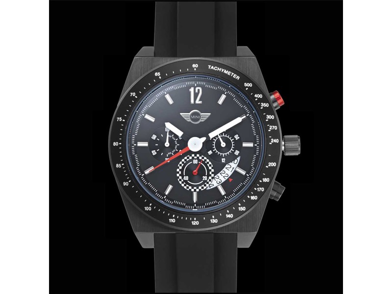 Mini Cooper Watch Chronograph In Black