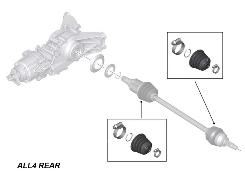 MINI Cooper Axle Boot Repair Kit OEM R60 R61 non-S models
