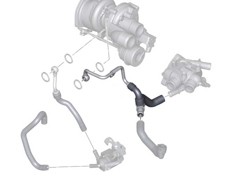 Mini cooper turbo coolant line hotsell