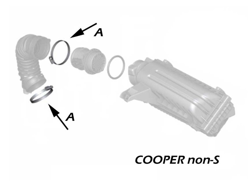 Intake Snorkel Clamp Each Air Meter Side - R55/56/57/58/59/60/61 Mini Cooper & S