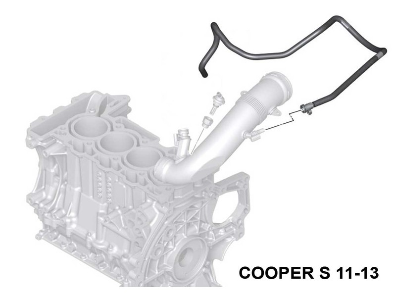 Mini Cooper Pcv Vent Hose Oem R55 R56 R57 R58 R59 R60 R61