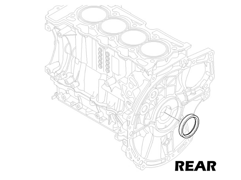 MINI Cooper Crankshaft Rear Main Seal OEM Gen2 R55-R61