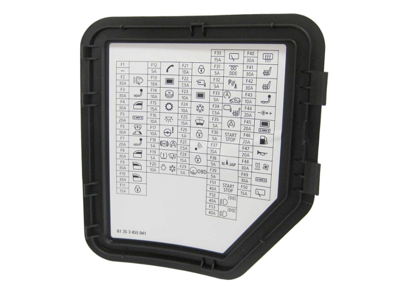 Oem Interior Fuse Box Access Cover Black Gen2 Mini