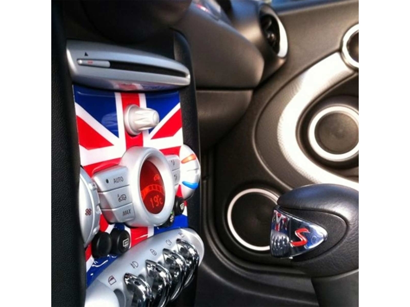 Mini Cooper Radio Badge Union Jack Type C Gen2 R55-r61 Mini Cooper Radio Badge Union Jack Type C Gen2 R55-r61