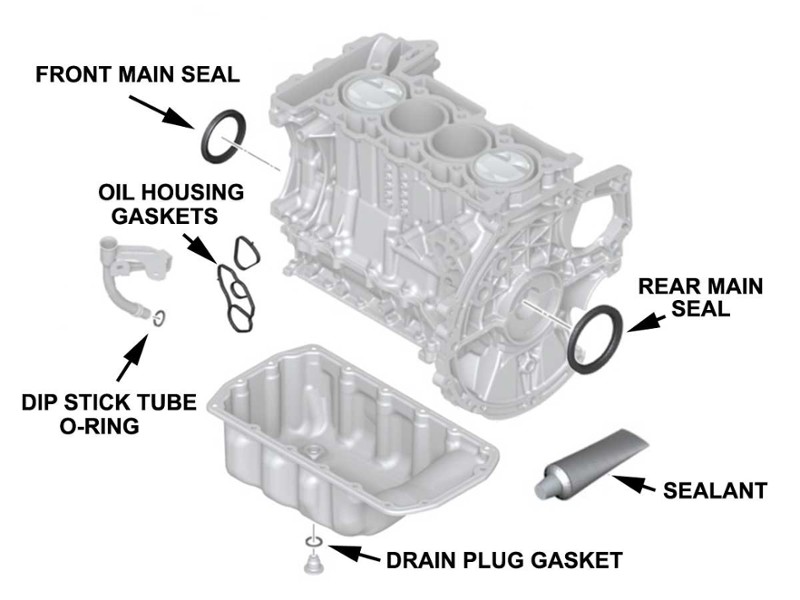 Mini Cooper Engine Block Gasket Set Oem Gen2 R55 R56 R57 R58 R59 R60 R61