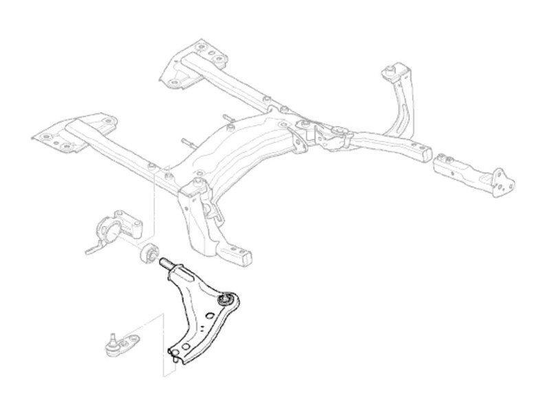 MINI Cooper Front Right Lower Wishbone Value Line R55 R56 R57 R58 R59