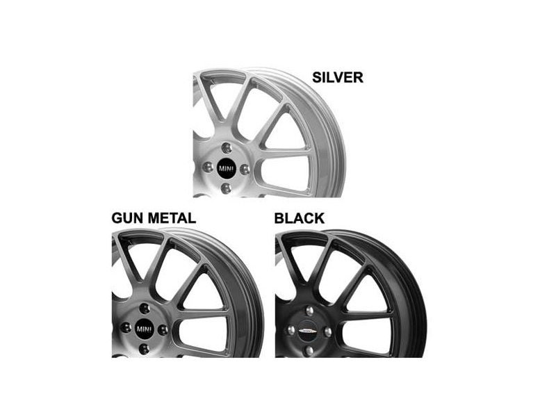 RSe12 18in 4X100 Black Alloy Wheel Mini Cooper & S R50/52/53/55/56/57/58/59