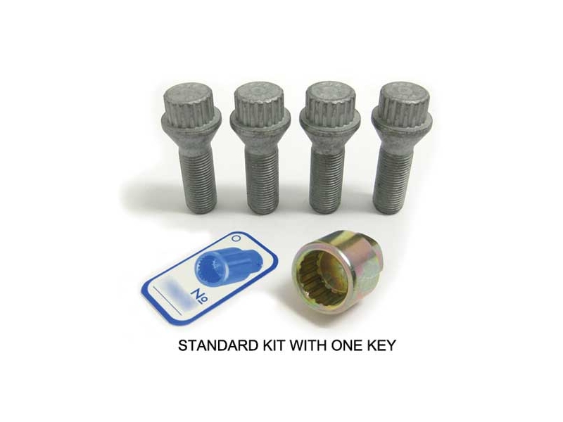 WHEEL LOCK SET M14 X 1.25 27MM W/2 KEYS - R55/56/57/58/59/60 MINI COOPER & S WHEEL LOCK SET M14 X 1.25 27MM W/2 KEYS - R55/56/57/58/59/60 MINI COOPER & S