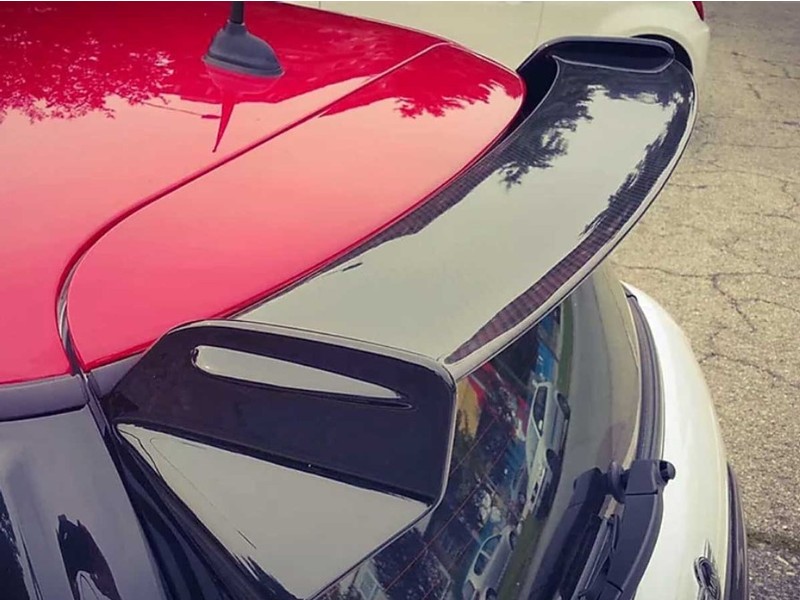 Mini Cooper Partial Carbon Fiber Rear Roof Spoiler