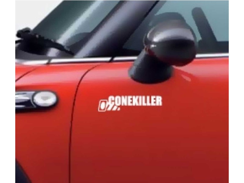 Mini Cooper Gographic Decal 'cone Killer'