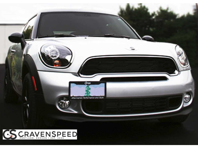 Mini cooper front clearance license plate holder