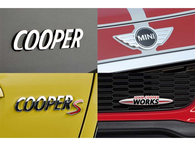 COOPER S Letter Badge Emblem for Mini Models Metal Chrome Boot Logo JCW One S 