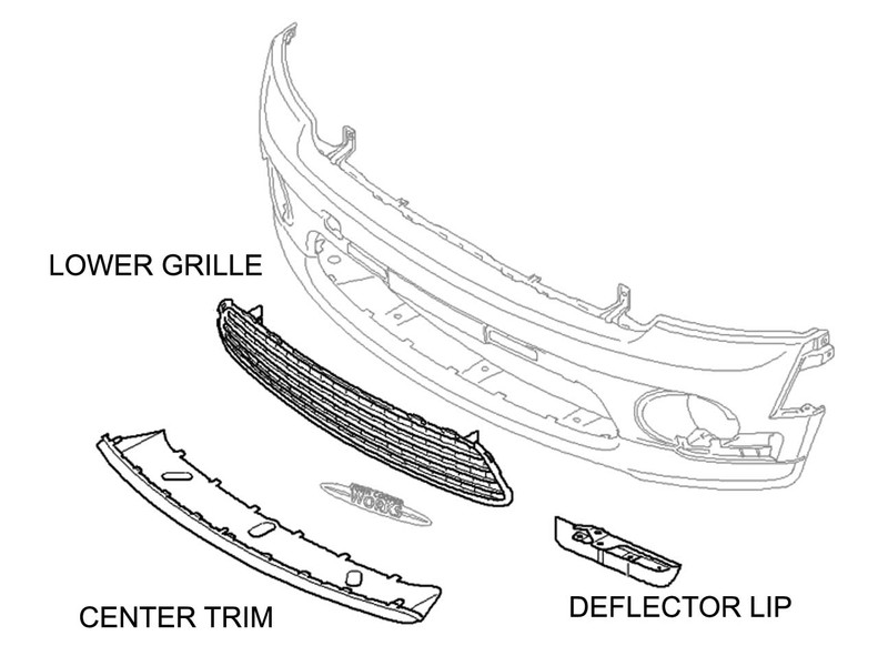 Mini Cooper S Front Spoiler Parts Aero Kit R55 R56