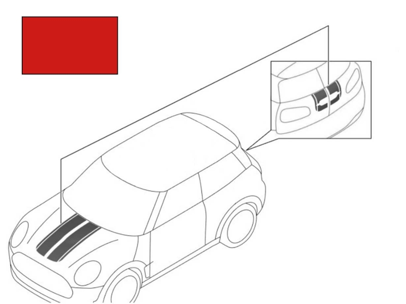 Mini Cooper Red Sport Stripes Body Kit OEM | Gen3 MINI F56 F57 