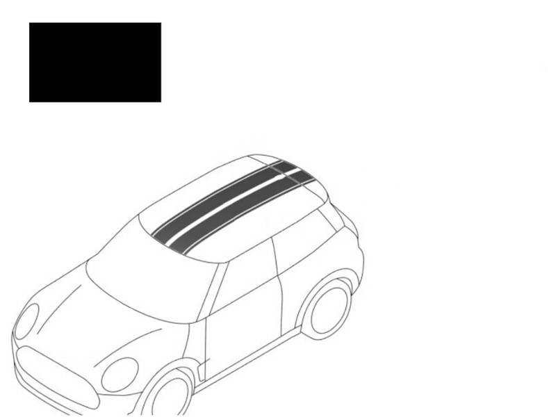 Sport Stripes Black Roof Kit OEM | Gen3 Mini Cooper F56 Hardtop