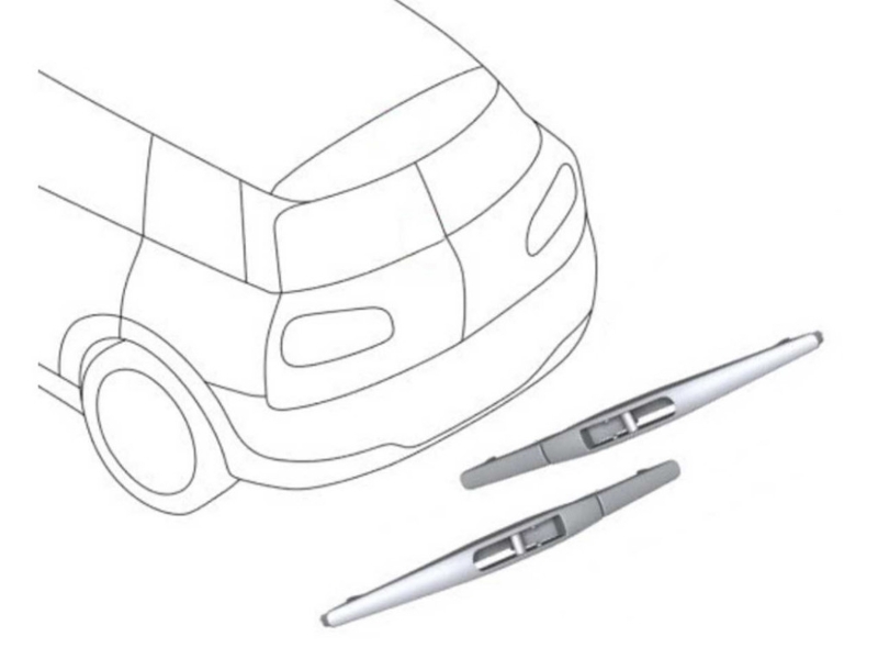 MINI Cooper Wiper Blades Rear Pair OEM Gen3 F54 Clubman
