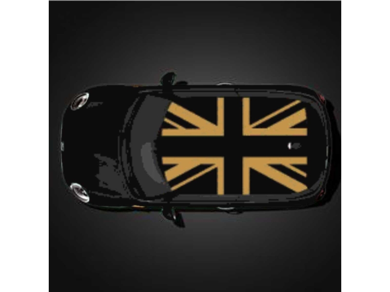 BMW Mini union jack roof decal. Cooper, Mini One, flag.