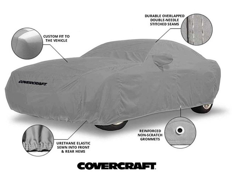 Mini Cooper Car Cover 3-Layer Moderate Climate in Grey Gen2 R57 Convertible