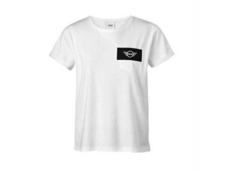 Mini Ladies T-Shirt Wings Logo Cutout White Small