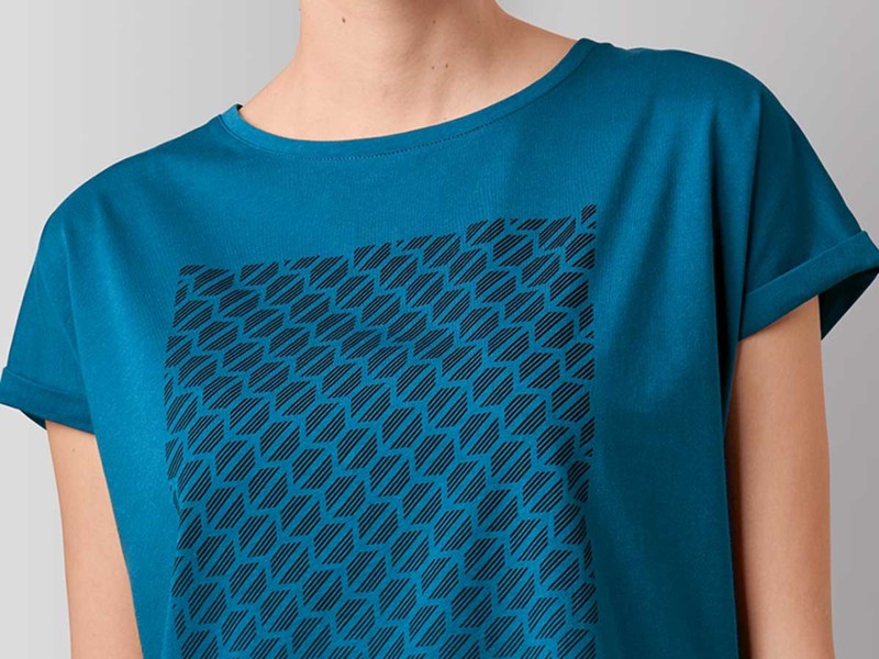 Mini Cooper Signet T-shirt In Island Blue In Womens Xxs