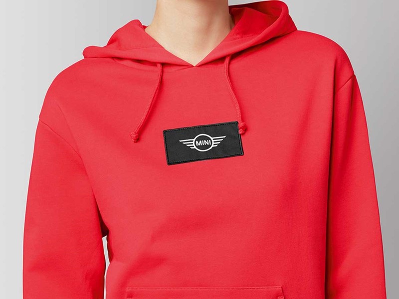 MINI Cooper Logo Patch Red Sweatshirt in Womens Small