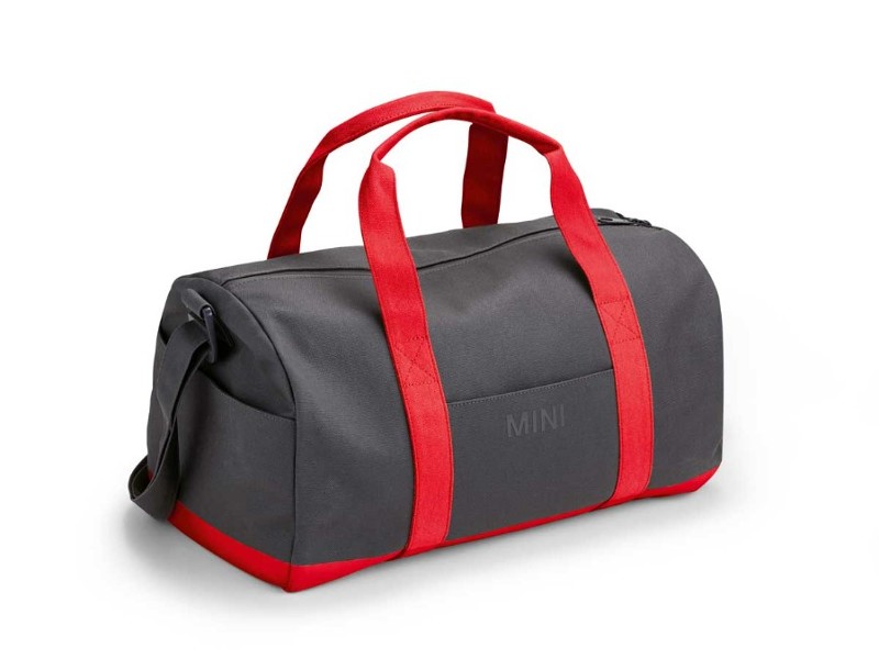 Cooper Duffle In Grey & Red