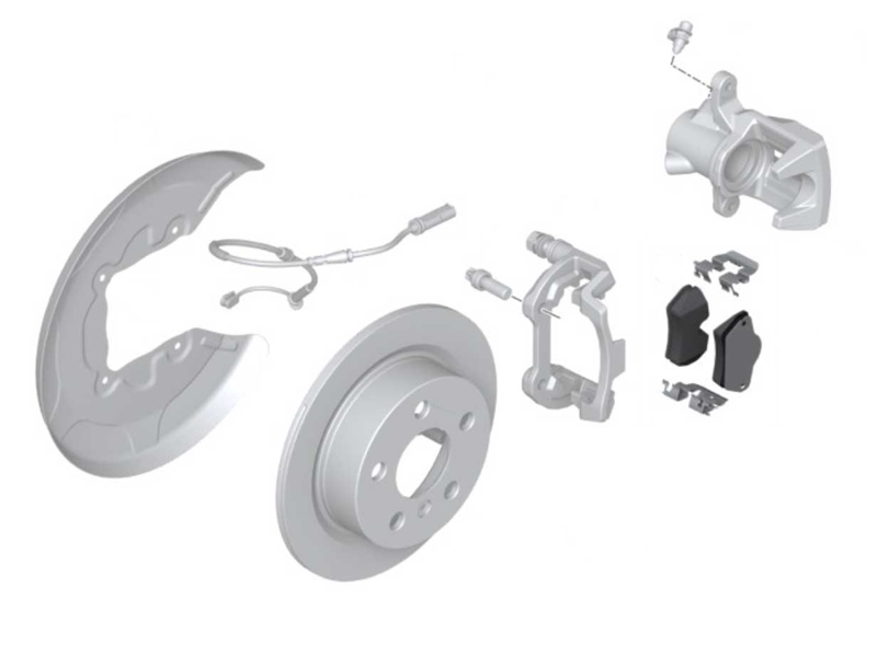 Mini f56 brake pad on sale replacement