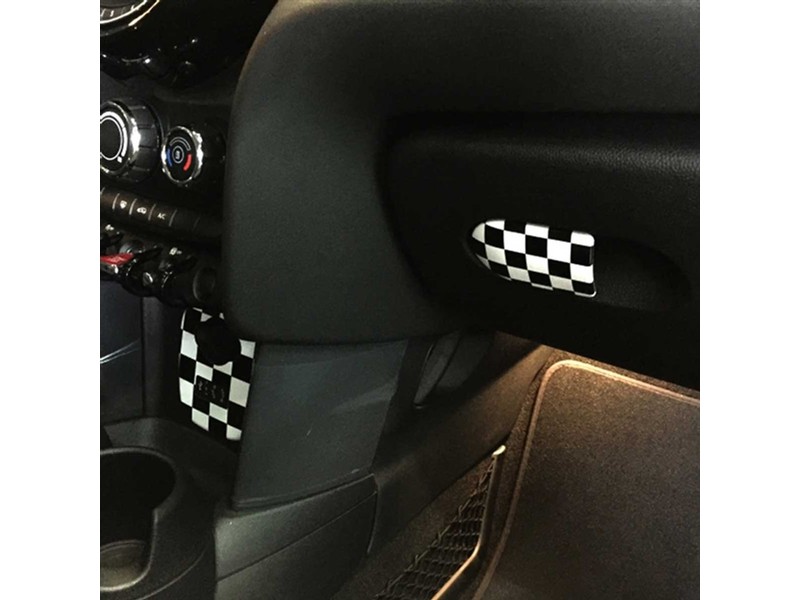 Mini Cooper Interior Usb & Glove Box Checkered Trim Gen3 F55 F56