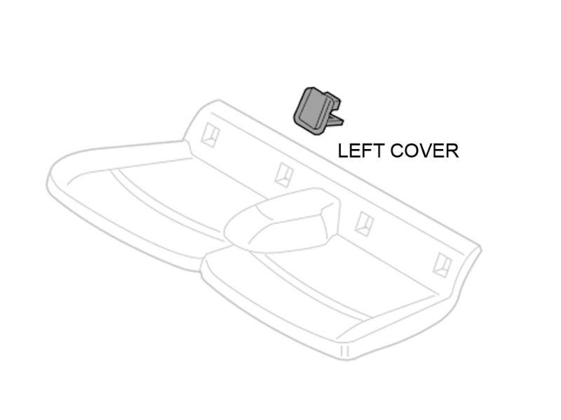Mini Cooper Left Cover for Rear Child Seat Anchor OEM Gen3 F54 Clubman
