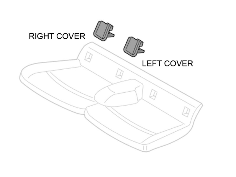 OEM Cover for Rear Child Seat Anchor OEM MINI Cooper Gen3 F55 F56 F57 F54 F60