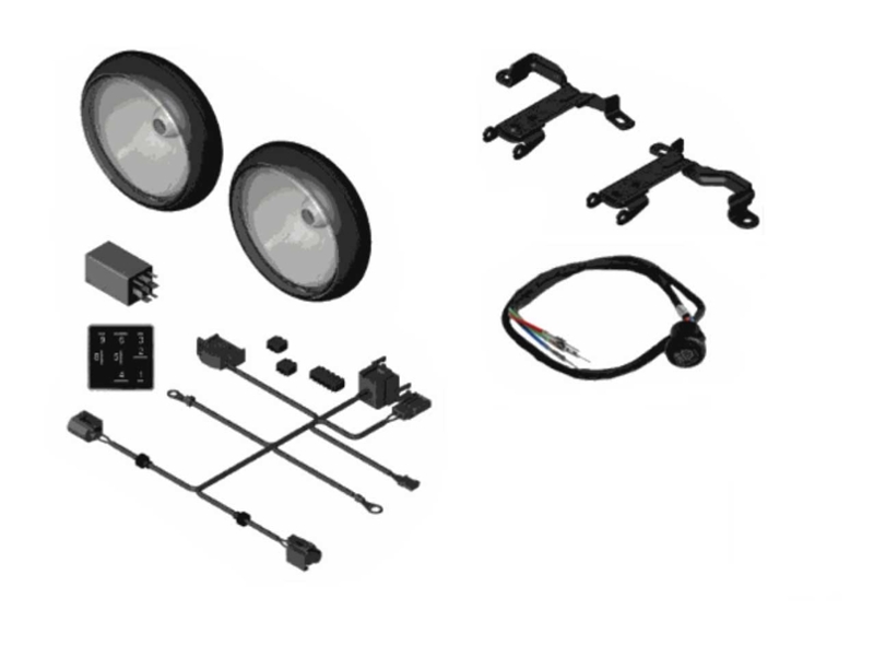 Mini Cooper Chrome LED Driving Light Kit Standard or non-LED Headlights Gen3 F54 thru 2019