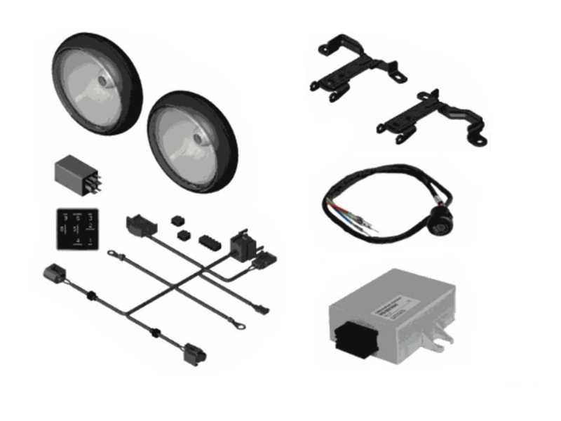 Mini Cooper OEM Chrome LED Driving Rally Light Kit Fits Gen 3 F55 F56 F57