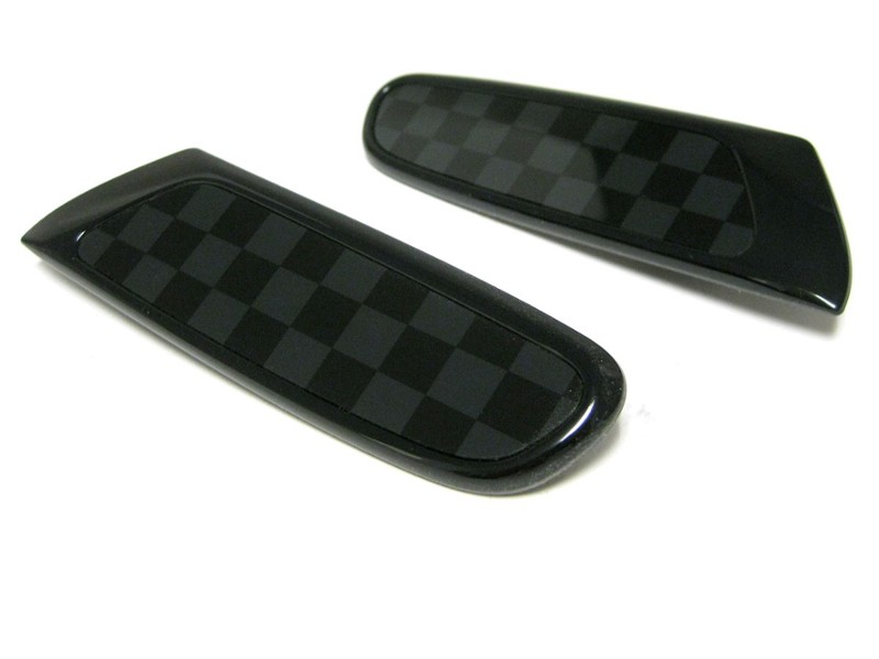 Mini Cooper Side Marker Insert Checkered B/G OEM Gen3 F56 F55 F54