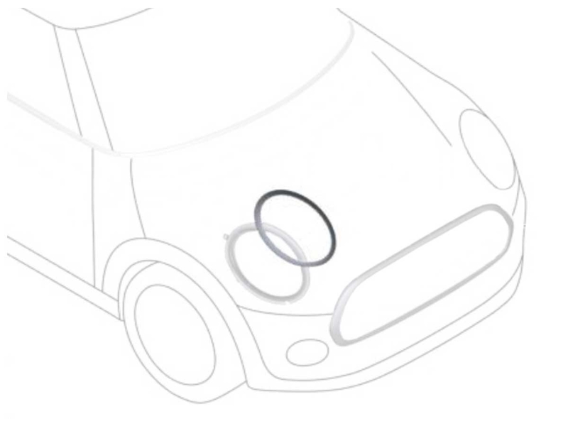 Mini Cooper Headlight Trim Chrome Right OEM Gen3 F55 F56 F57