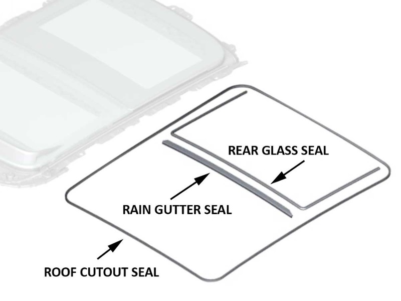 MINI Cooper Rain Gutter Seal for Sunroof Moonroof OEM Gen3 F56 F55 F54 F60