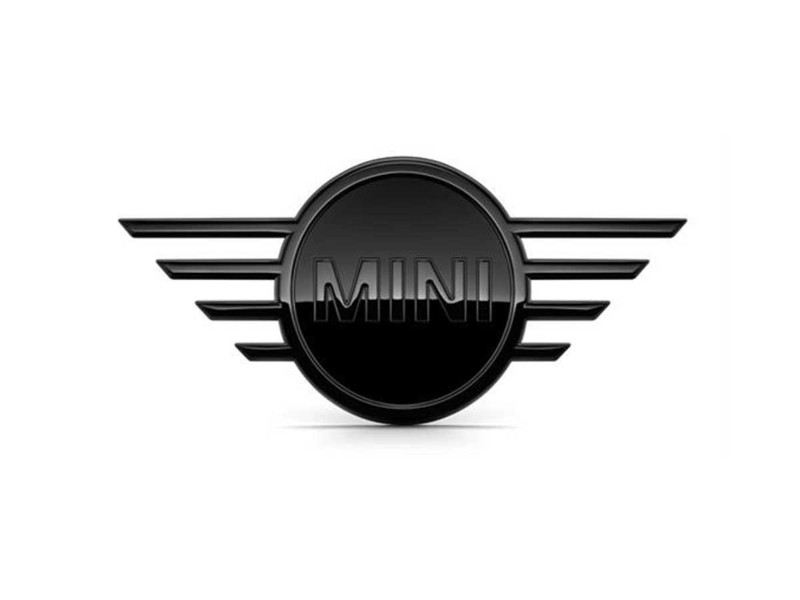 Mini Cooper Wings MINI Logo Badge Emblem: Chrome Wings + Black: 4.75 - MINI  Cooper Accessories + MINI Cooper Parts