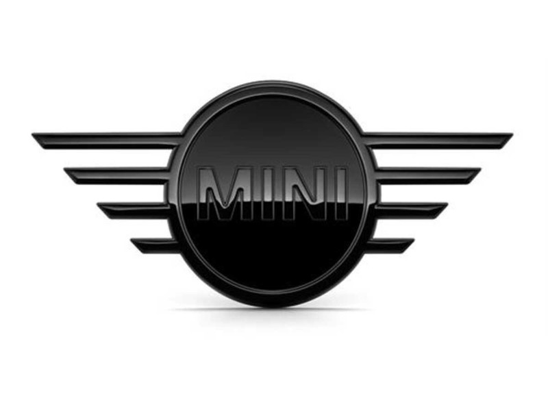Mini Cooper Black Front Wings Emblem Badge OEM Gen3 F60 Countryman from 2017+