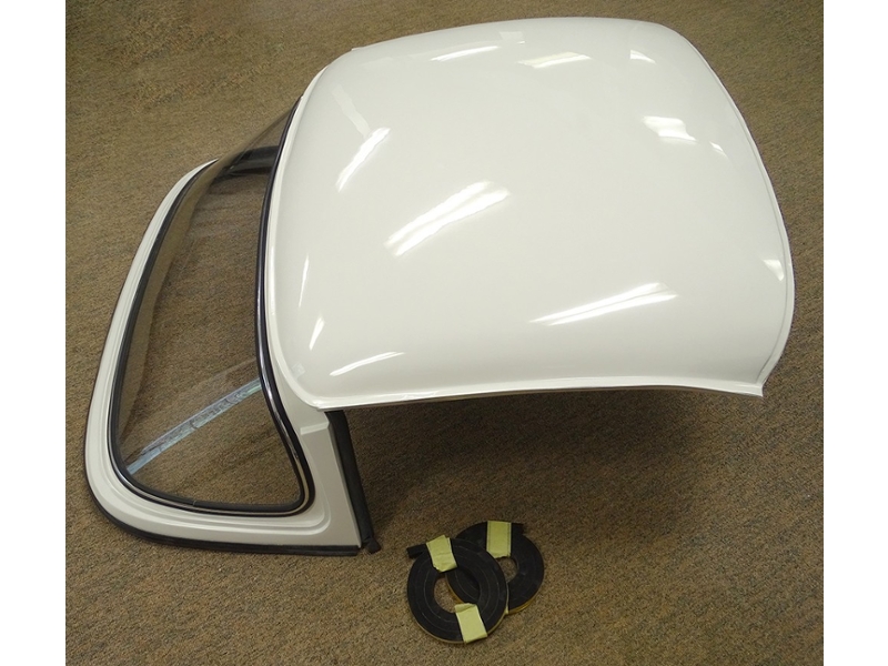 Fiberglass Two Piece Surrey Hard Top For Triumph TR4/4A/5 | White Gelcoat Fiberglass Two Piece Surrey Hard Top For Triumph TR4/4A/5 | White Gelcoat