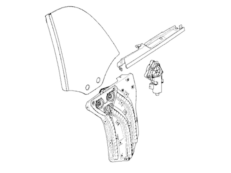 Mini cooper window shop regulator repair kit